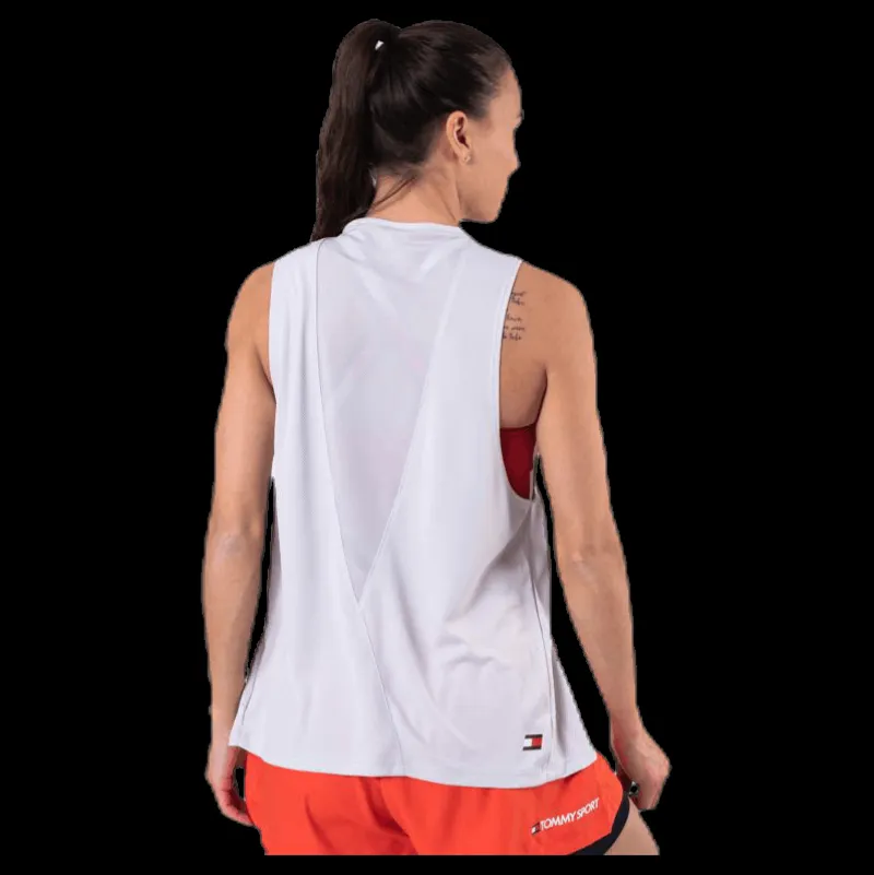 Tommy Hilfiger Sport Performance Tank Top Logo Grey Grå Outlet
