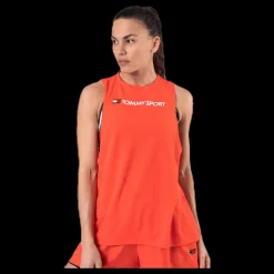 Tommy Hilfiger Sport Performance Tank Top Logo Orange