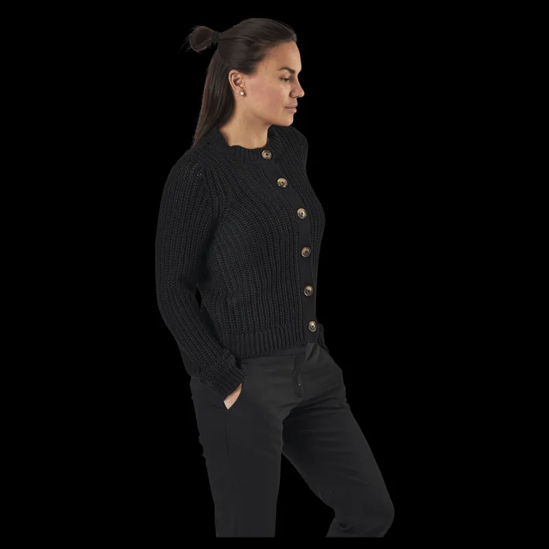 Pieces Petula Ls Knit Cardigan Black Svart Discount