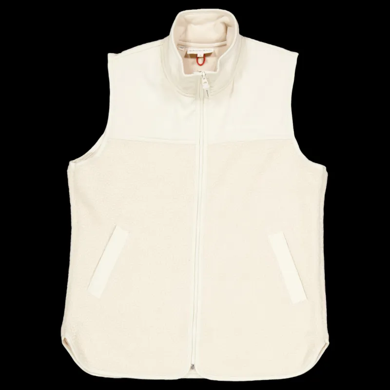 Röhnisch Phoebe Pile Vest Vanilla Ice New