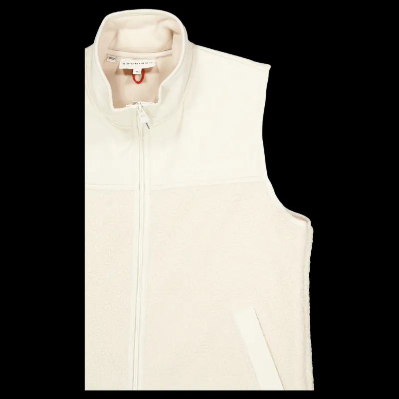 Röhnisch Phoebe Pile Vest Vanilla Ice New