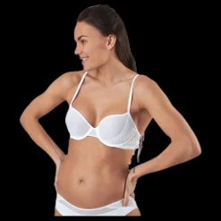 Calvin Klein Pique Lace Lightly Lined Demi White Vit