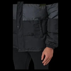 Outlet Fila Pirro Blocked Puff Jacket Black-asphalt-sulphur Spring Svart