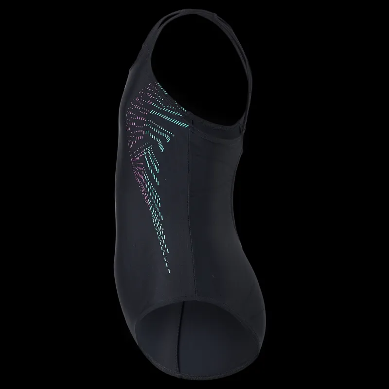 Hot Speedo Plastisol Placement Muscleback Black/neon Svart