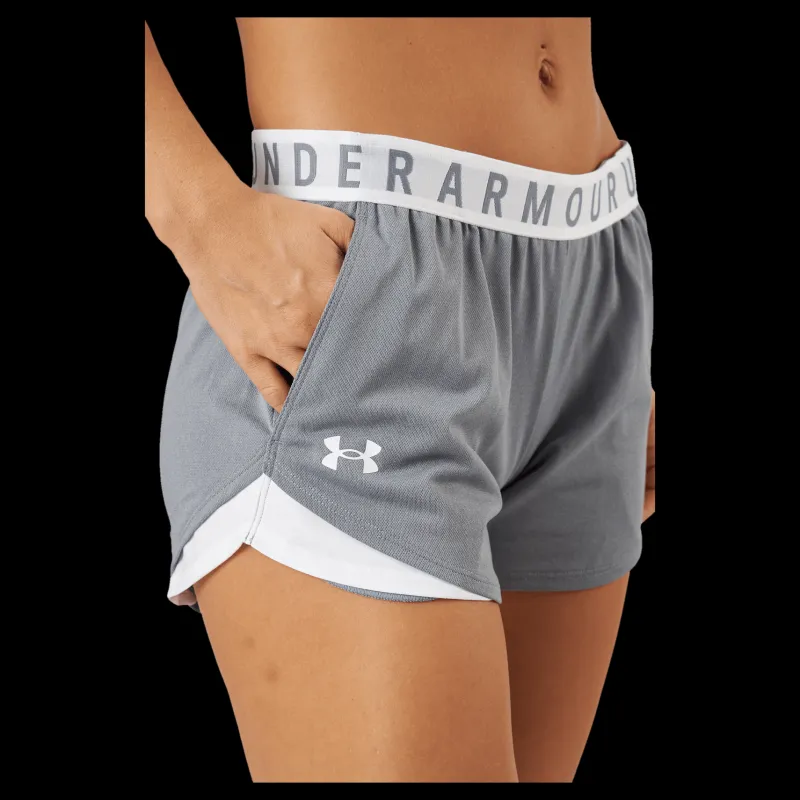 Under Armour Play Up Shorts 3.0 True Gray Heather Grå