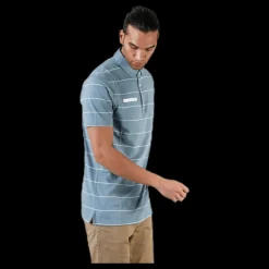 Nike Player Striped Polo Grey Grå Hot