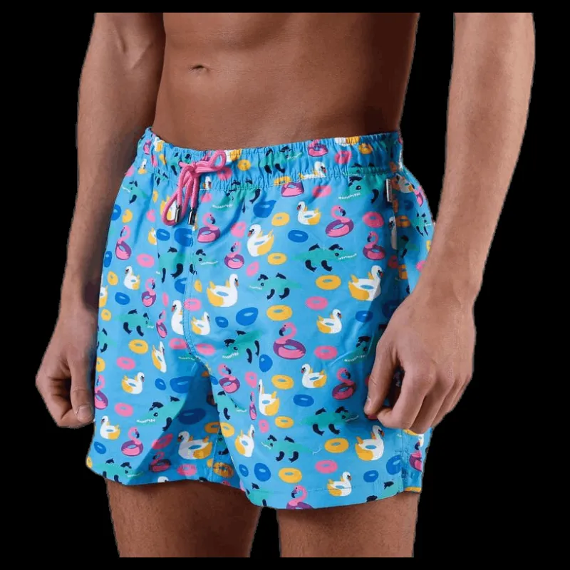Online Happy Socks Pool Party Swim Shorts Blue Blå