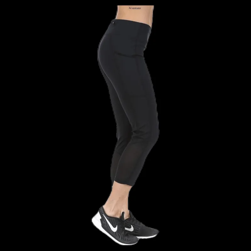 Online Nike Power Racer Crop Black Svart