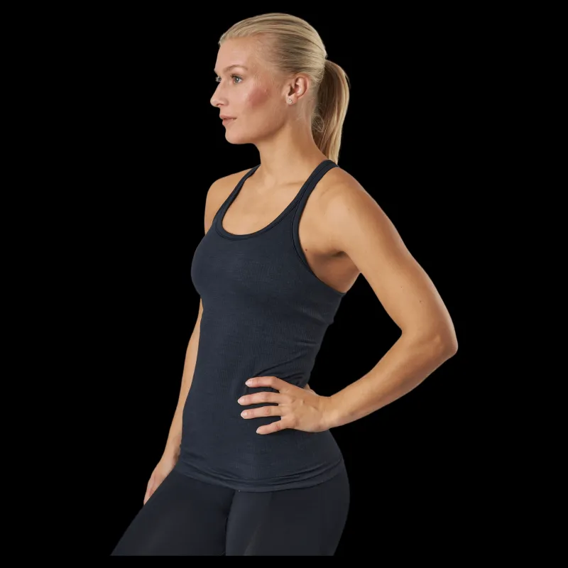Famme Power Tank Top Black Svart Discount