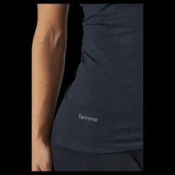 Famme Power Tank Top Black Svart Discount