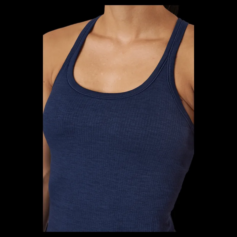 Outlet Famme Power Tank Top Navy Blue Blå