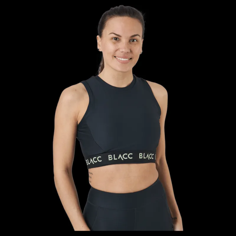 Outlet BLACC Power X Crop Top Black Svart
