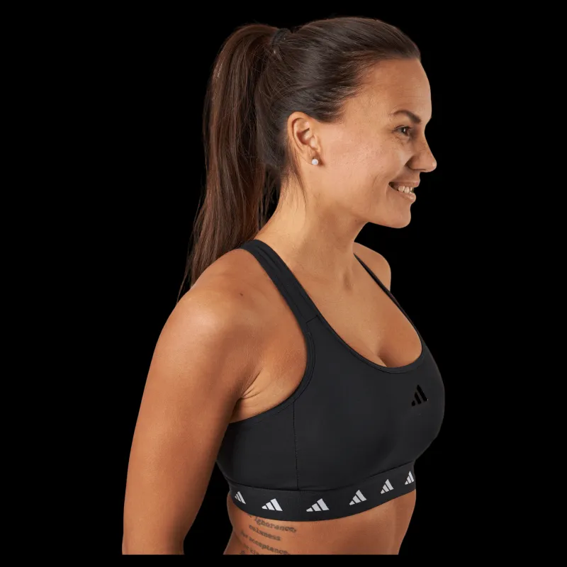 adidas Powerreact Training Medium-Support Techfit Bra Black Svart