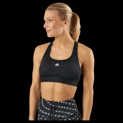 Sale adidas PowerReact Training Medium-Support Bra Black Svart