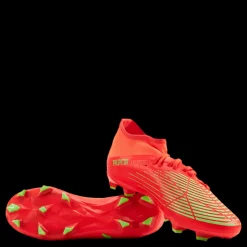 Clearance adidas Predator Edge.3 Firm Ground Boots Solar Red / Team Solar Green / Core Black Röd