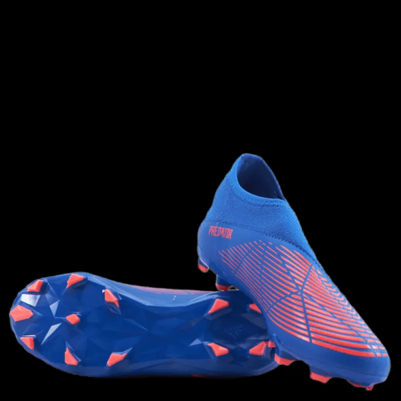 adidas Predator Edge.3 Laceless Firm Ground Boots Hi-Res Blue / Turbo / Hi-Res Blue Blå Discount