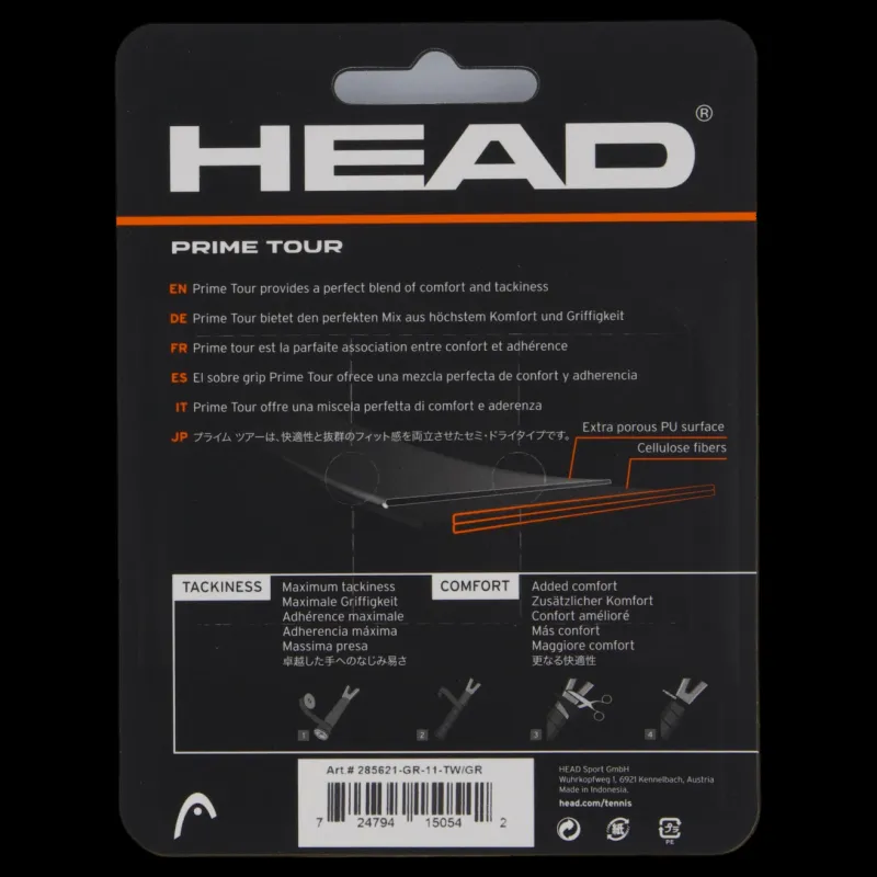 Head Prime Tour Grey svart bälte Online