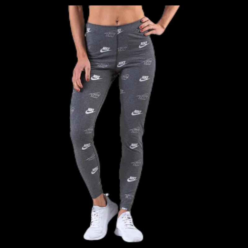 Best Nike Printed Leggings Shine BFF Grey Grå