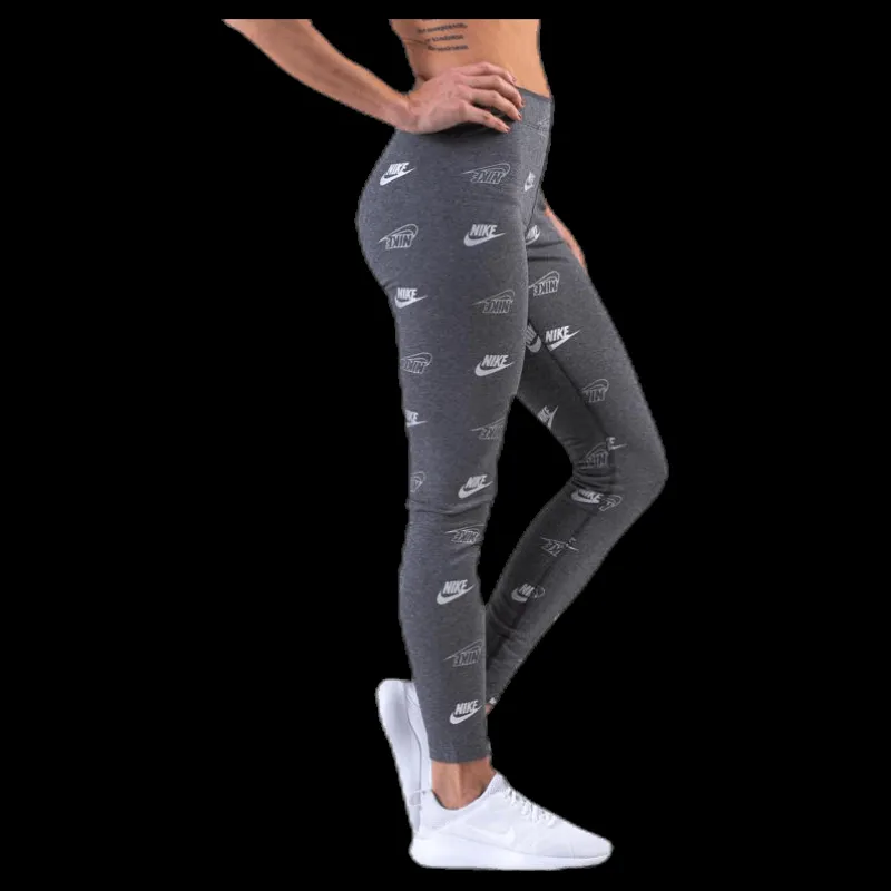 Best Nike Printed Leggings Shine BFF Grey Grå