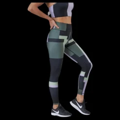 Casall Printed Sport Tights Green Grön Clearance