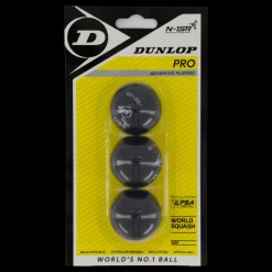 Dunlop Pro - 3 Ball Blister Svart