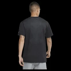 Clearance Nike Pro Burnout SS Top Black/Grey Svart