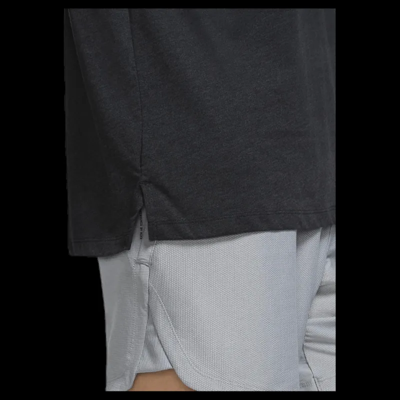 Clearance Nike Pro Burnout SS Top Black/Grey Svart
