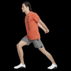Discount Nike Pro Burnout SS Top Orange