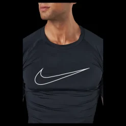 Nike Pro Dri-FIT Men's Tight Fit Short-Sleeve Top BLACK/WHITE Svart och Vit Sale