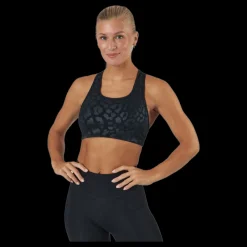 Discount Nike Pro Dri-fit Swoosh Women’s Med Black/clear Svart