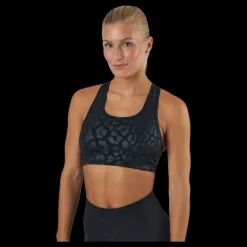 Discount Nike Pro Dri-fit Swoosh Women’s Med Black/clear Svart