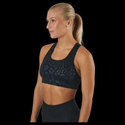Discount Nike Pro Dri-fit Swoosh Women’s Med Black/clear Svart