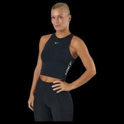 Nike Pro Dri-fit Women’s Cropped Gr Black/white Svart Discount