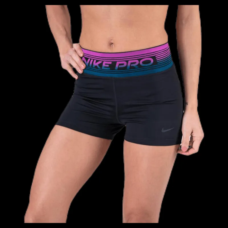 Nike Pro 3in Veneer Excellent Short Black/Grey Svart Hot