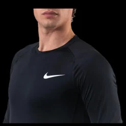 Nike Pro LS Top White/Black Svart Clearance