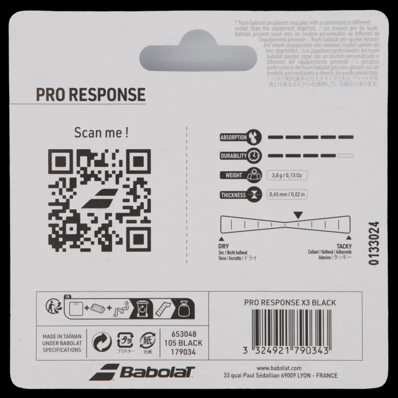 Babolat Pro Response X 3 Black Flerfärgad Best