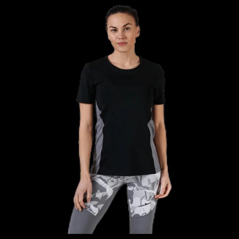 Discount Nike Pro Short-Sleeve Top Black/Grey Svart