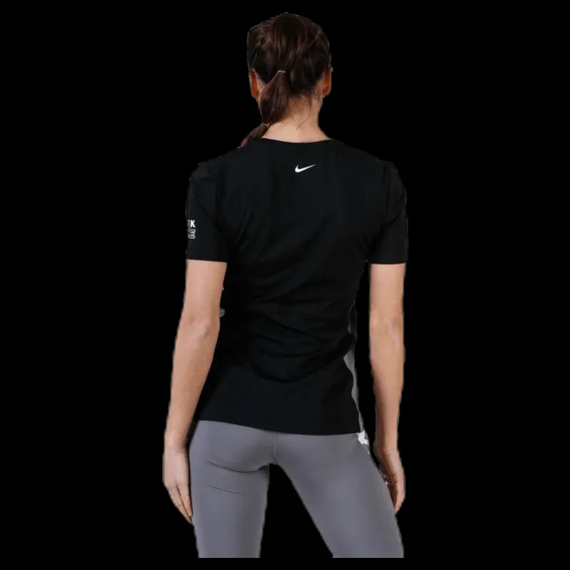 Discount Nike Pro Short-Sleeve Top Black/Grey Svart