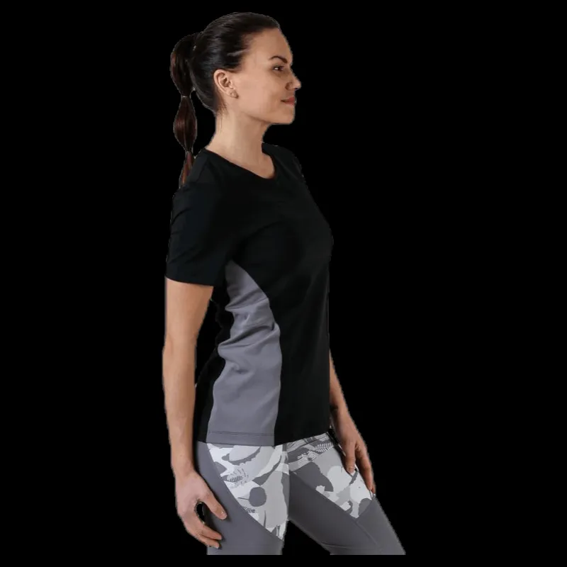 Discount Nike Pro Short-Sleeve Top Black/Grey Svart