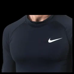 Clearance Nike Pro Top LS White/Black Svart