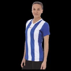 Craft Progress Stripe Jersey W Blue/White Blå och Vit Outlet