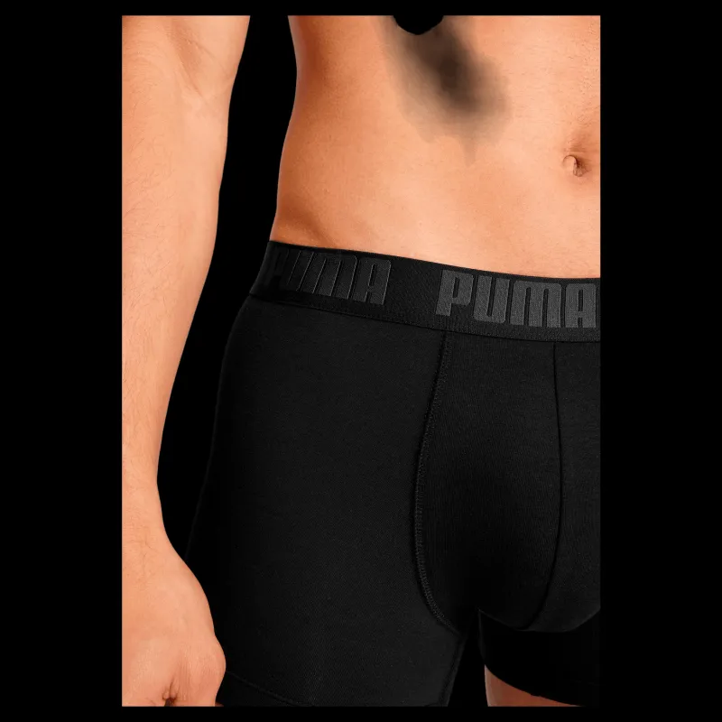 Puma Men Everyday Basic Boxer Black / Phantom Svart Discount