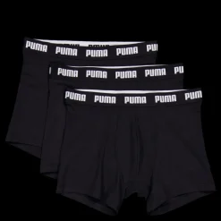 New Puma Men Everyday Boxer 3p Black / Black Svart