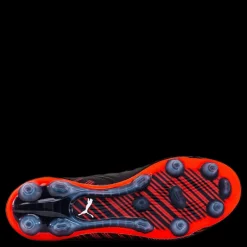 Sale Puma One 5.1 FG/AG Junior Black/Red Orange
