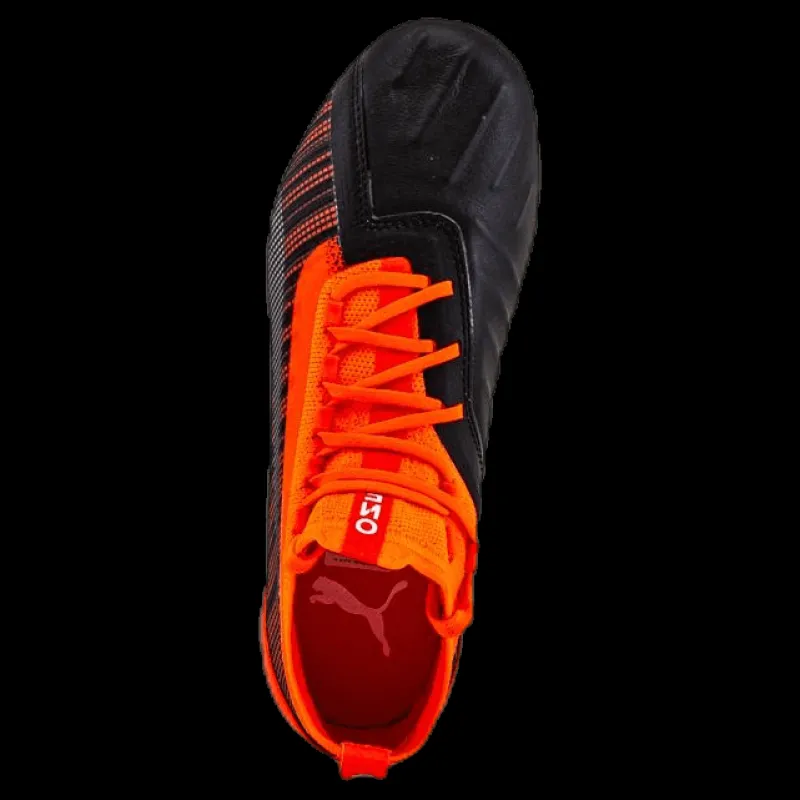 Sale Puma One 5.1 FG/AG Junior Black/Red Orange