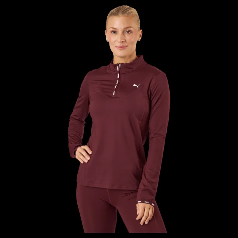 Puma Strong 1/4 Zip Aubergine Lila Outlet