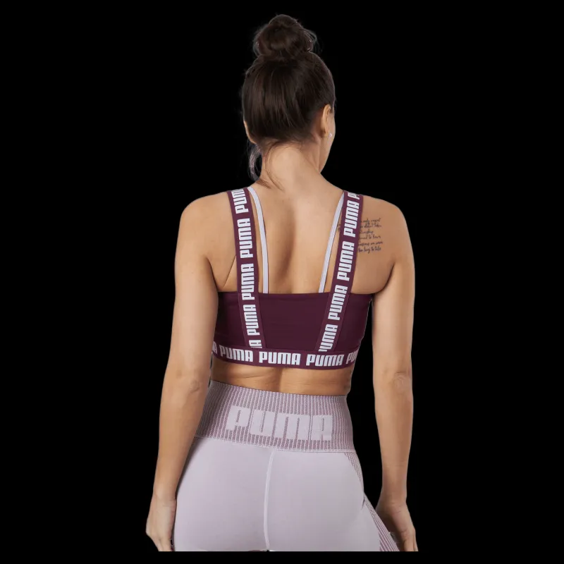 Outlet Puma Strong Crop Top Grape Wine Lila