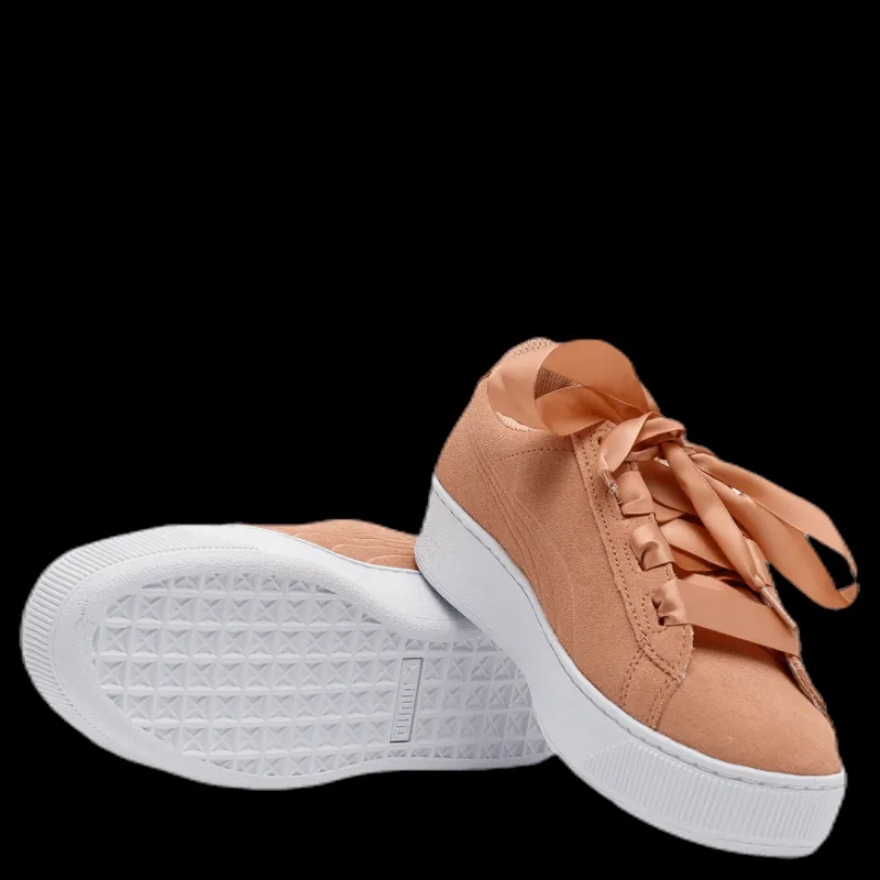 Sale Puma Vikky Platform Ribbon Jr Beige