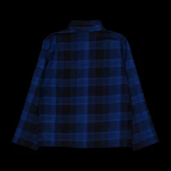 New Calvin Klein Pure Flannel L/s Button Down Black Flerfärgad