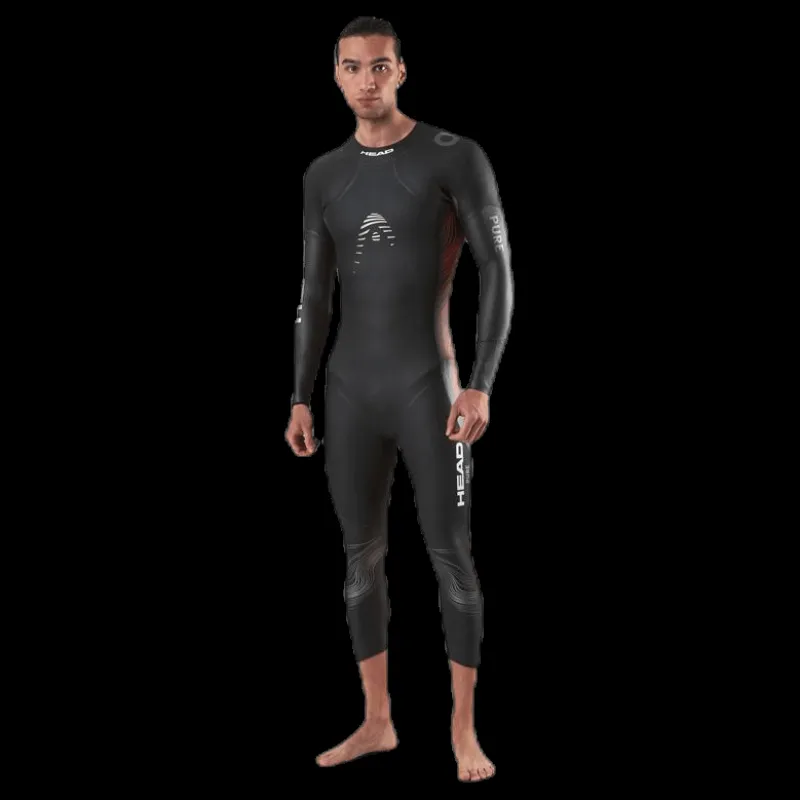Outlet Head PURE Fullsuit 3.0,5 Black Svart